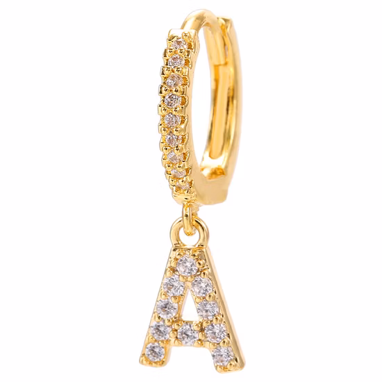 Creolen-Huggie-Ohrringe aus 925er-Sterlingsilber mit CZ für Damen